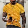 Funny Bee Series Print T Shirts Men's Women Casual O-Neck Short Sleeve T-shirt Oversized Streetwear Tees Tops Kids Clothing