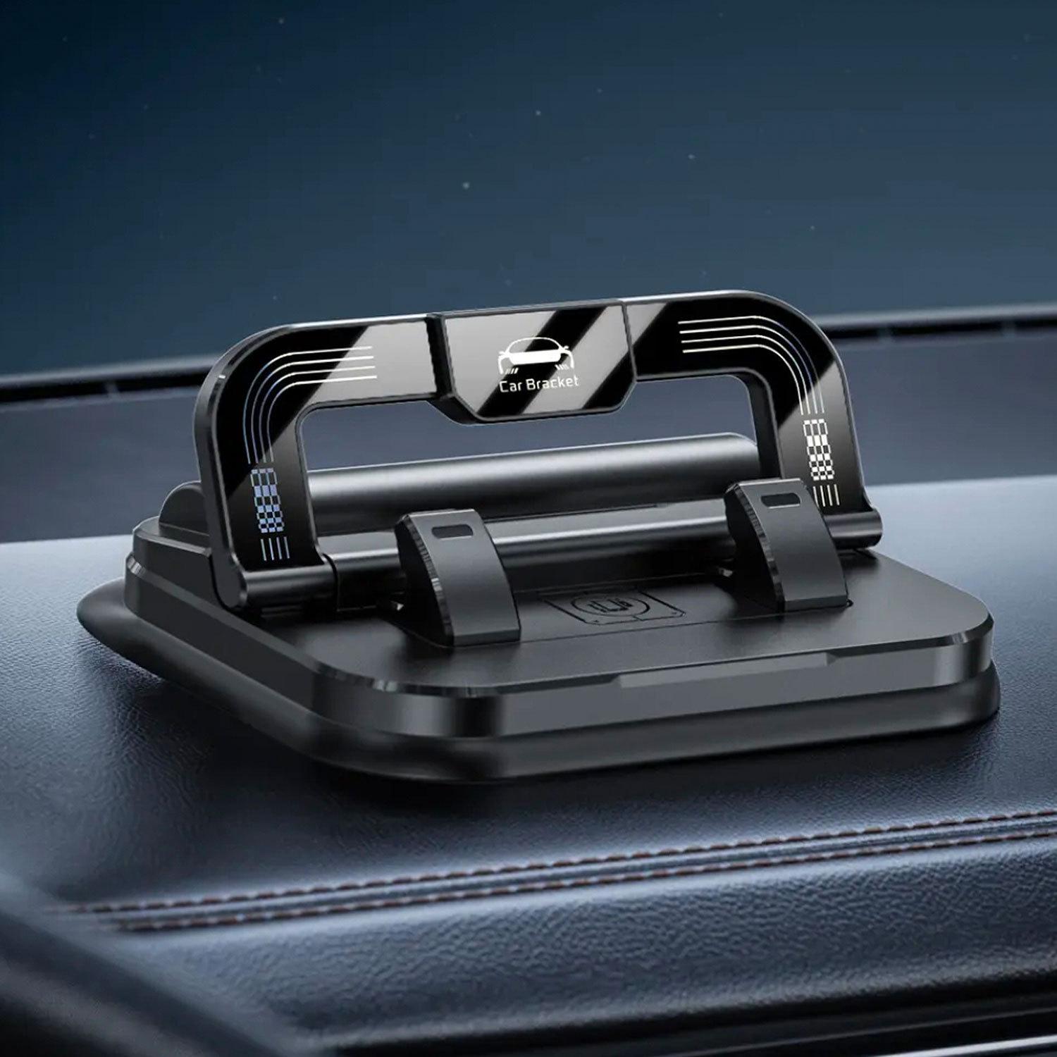 

Universal Dual-Function Car Dashboard Phone and Number Plate Holder - Anti-Shake, Multifunctional Console Mount