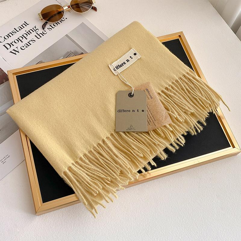 45 Color Winter Scarf For Women Long Warm Cashmere Scarves Hijab Solid Lady Shawl Wrap Female Pashmina Bandana Head Stole