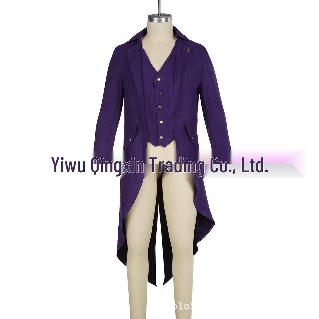 2018 Pánský evropský a americký styl Dlouhý rukáv Jednobarevný Knoflík Vzad Dlouhý kabát BC7928