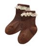 Citgeett Toddler Baby Girls Princess Socks Spring Autumn Lace Trim Socks for Party, Wedding, Photography