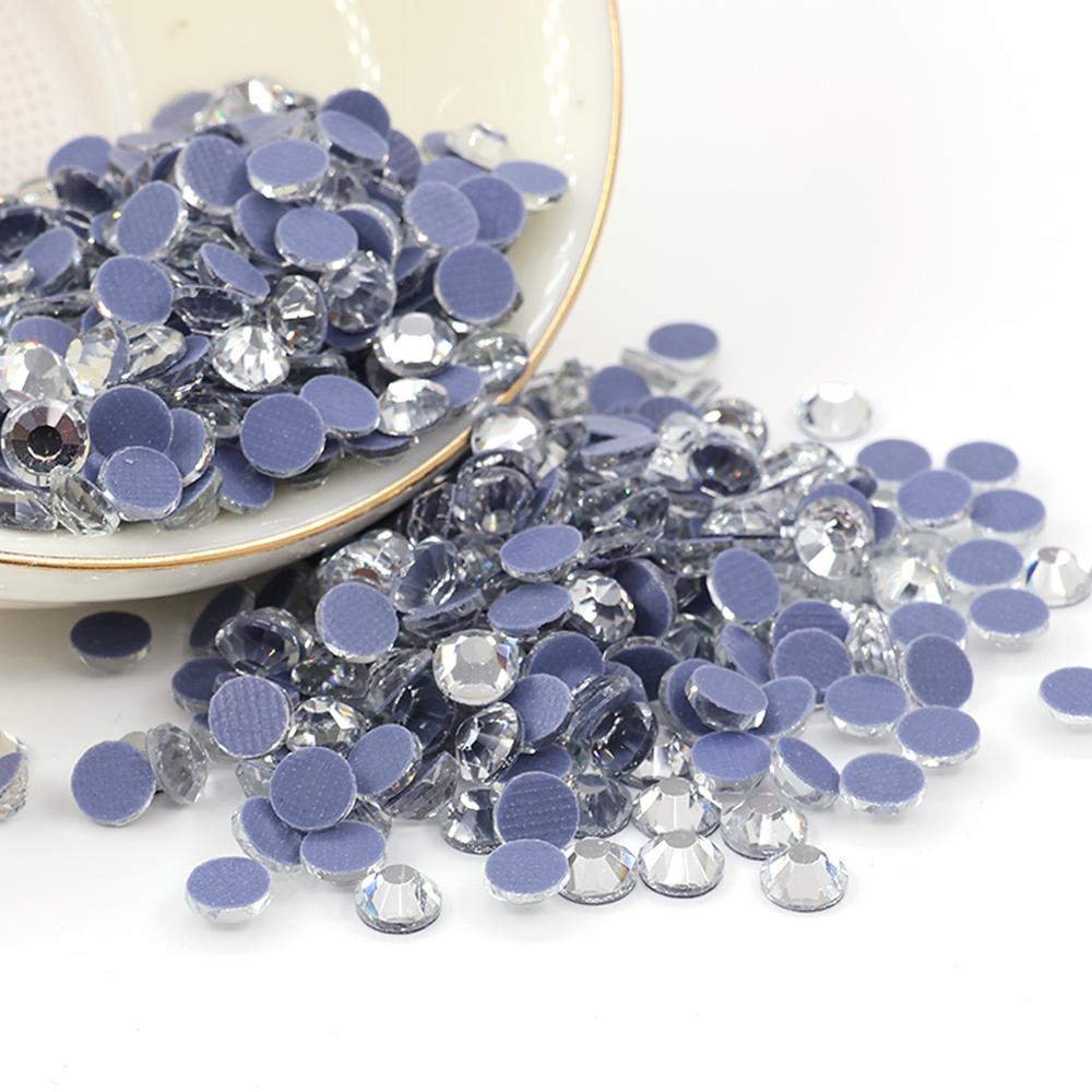 JC Hot Fix Rhinestones Bulk High Quality Ss12 Ss16 Ss30 Light Siam Hot Fix Rhinestones for Jewelry Making ss12(1440pcs)
