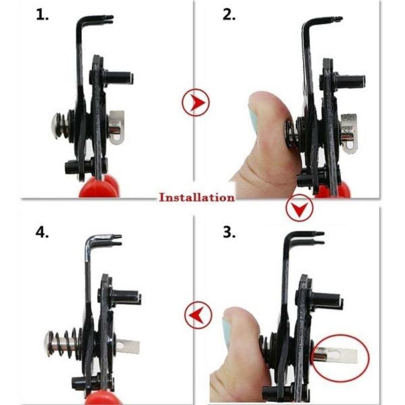 4-in-1-Sicherungsringzange mit vier Köpfen, Sicherungsringzange, Wellenfeder, Demontage und Montage