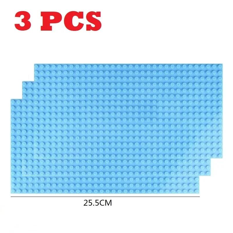 3PCS Blocks Base Plate 32x32 32x16 Dots Baseplate Classic Building Bricks MOC Parts for City Figures Children Toy