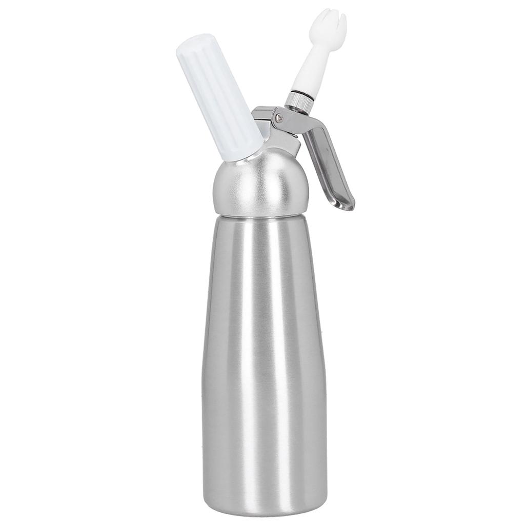 Aluminiumslegering Flødeskumssprøjte Skummere Dispenser Kage Dessert Værktøj med 3 Dekorationstyler