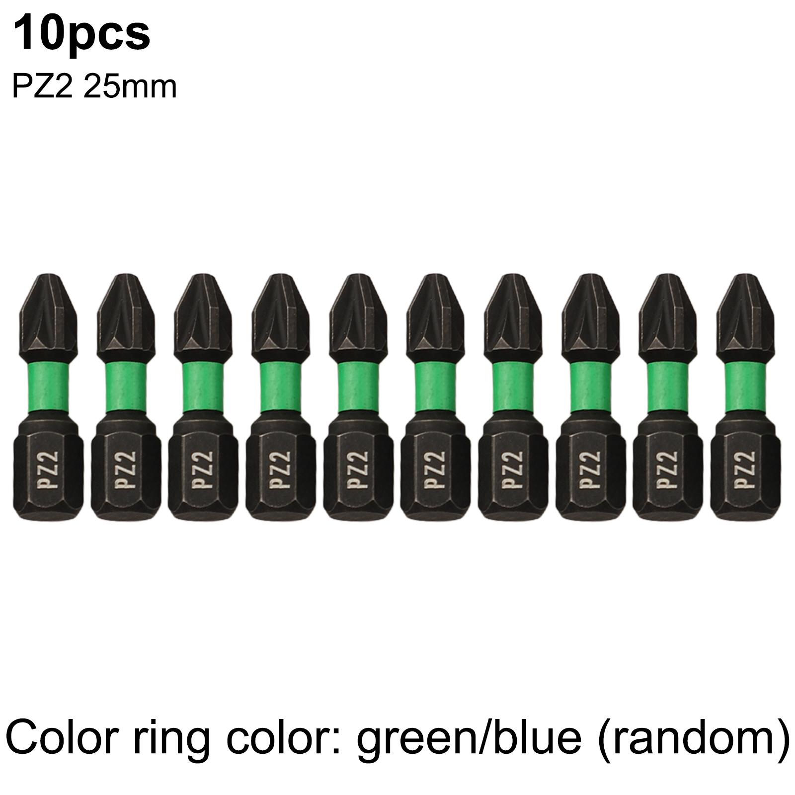 

10PCs Magnetic Batch Head Alloy Steel Screwdriver Bit 25mm For PZ1 For PZ2 For PZ3 Screwdriver Bit Hex Shank Driver Bit