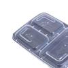 Disposable 3-Compartment Black Takeaway Container
