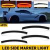 Smoked LED Side Bumper Marker Light Lens 2014- Fit C7 Corvette Chevrolet