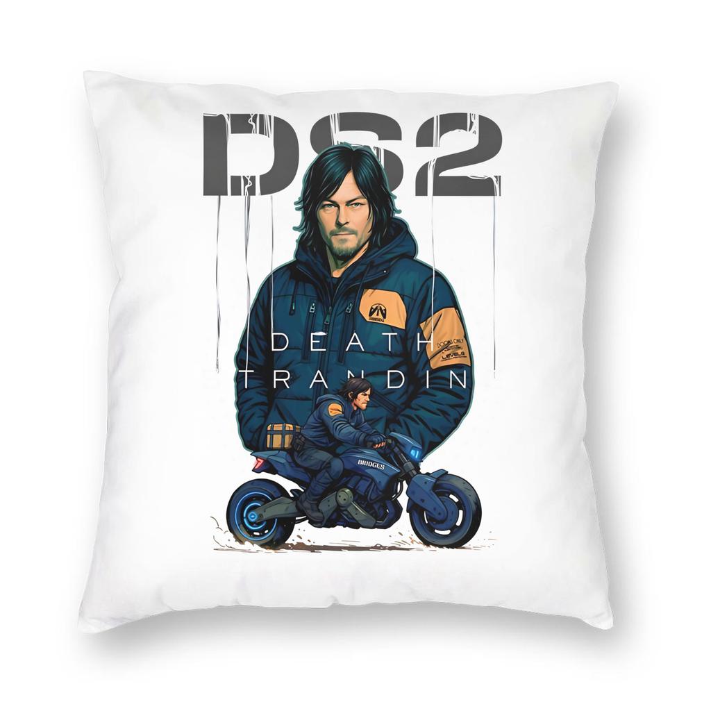 Vintage Higgs Monaghan Bootleg 90S Retro Pillowcase Printed Cushion Cover Decor Death Stranding Pillow Case Cover Home Zipper