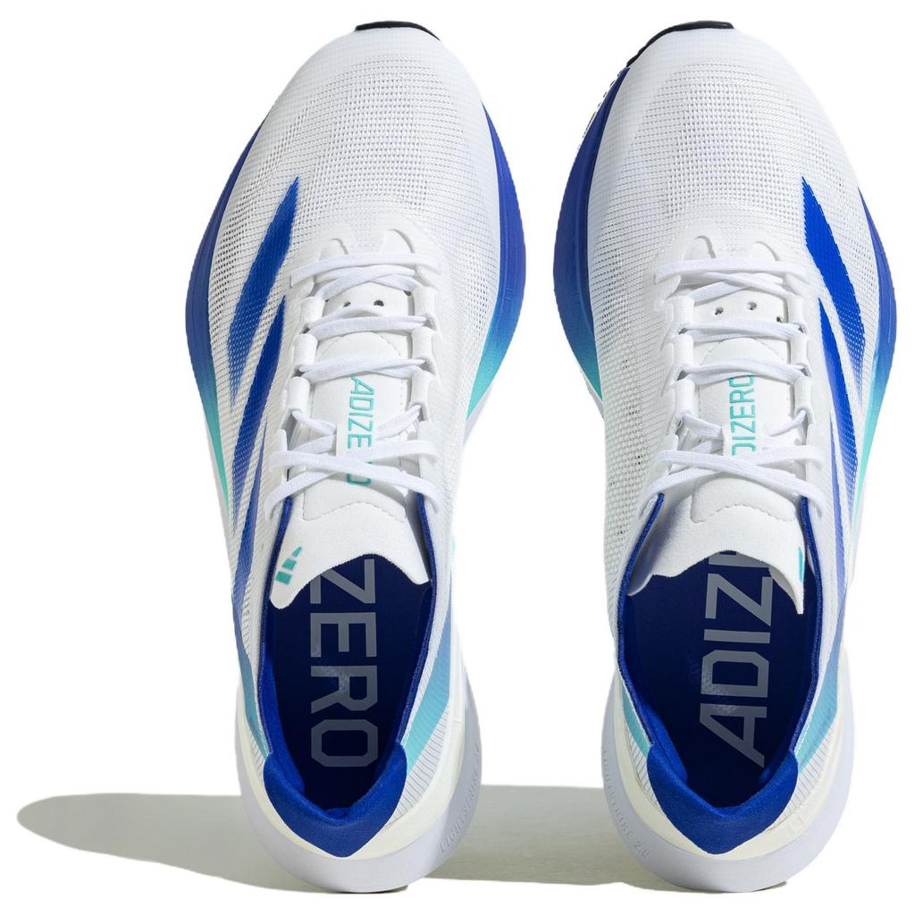 Adidas Adizero Boston 12 Men White Cobalt Blue JR2731