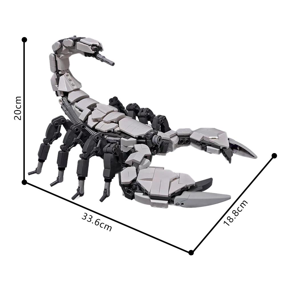 MOC Mechanischer Skorpion Bausteine Modell Mechanischer Skorpion Insekt Monster Steine Montage Spielzeug Kinder DIY Geburtstagsgeschenke