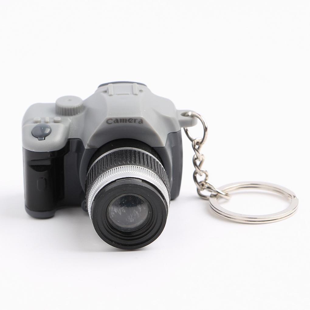 LED Flash Camera Keychain Fancy Keyring
