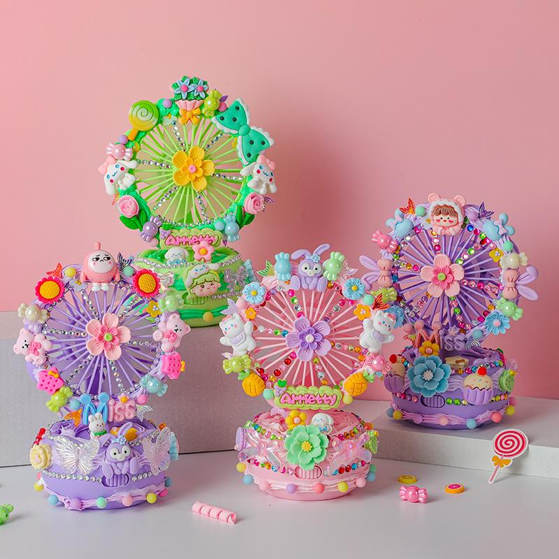 Portable Children's Fan with DIY Craft Kit - Educational Toy and Creative Glue Set