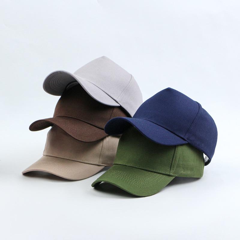 Pure Cotton Five-piece Hard-top Baseball Cap Embroidered Plus Men's and Women's Sunshade Baseball Cap
