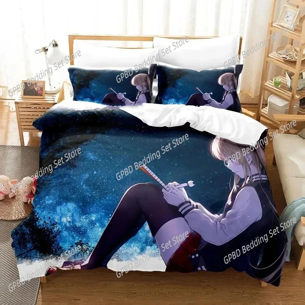 Anime Saekano Megumi Kato Beding Set 3D Printed Suitable for Bedrom Soft Duvet Cover Set With Pilowcases Children Kids Home Textile