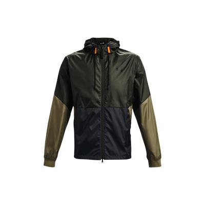 Colorblock Zip-Up Trainingsjacke mit Kapuze Herrenjacke Grün 1345405-310