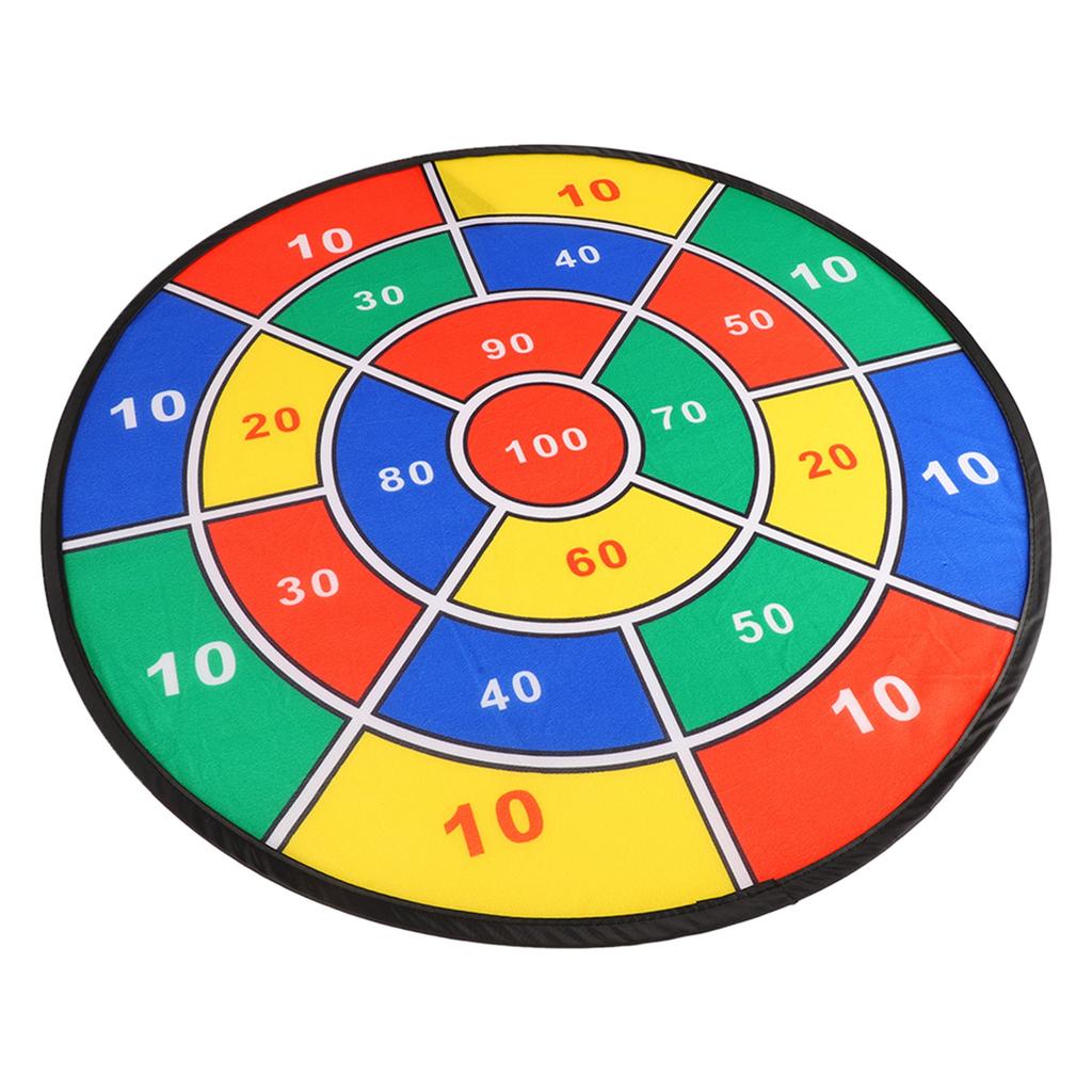 Dart Board Toy Large Size Rich Color Exercise Coordination Skills Kids Dartboard Game Set with 8