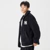 New MLB Velvet Jackets Unisex Black 3AFDB0326-50BKS