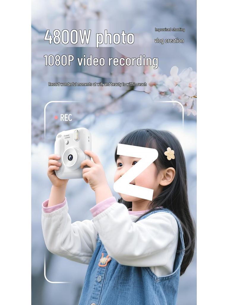 2025 Student Portable Instant Digital Camera with Video & Photo Printing