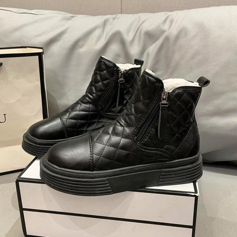 

Fashion Snow Boots Women s Winter Winter New Short Boots Large Cotton Shoes Fleece Thickened Martin Boots 40