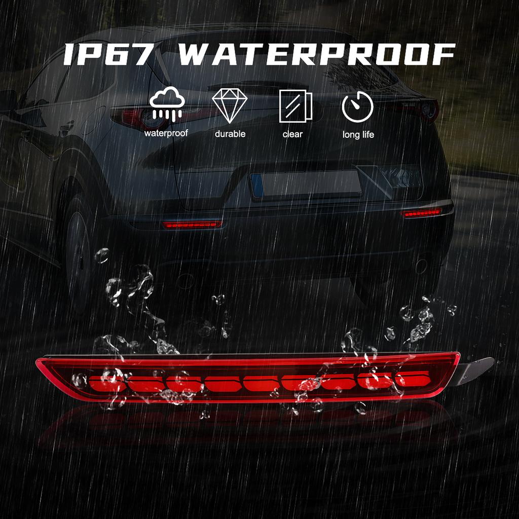 For Mazda CX-30 CX30 CX50 CX-50 2020 2021 2022 Car Rear Bumper Reflector Light Danamic Turn Signal Brake Warning Drving Lamp 12V