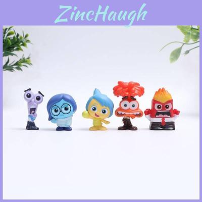 Figurines miniatures Inside Out en PVC, à collectionner, aux designs amusants et colorés.