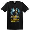 Schullandheim Horrorfilm T-Shirt Killer Lagerfeuer Skelette Slasher Kunst T-Shirt