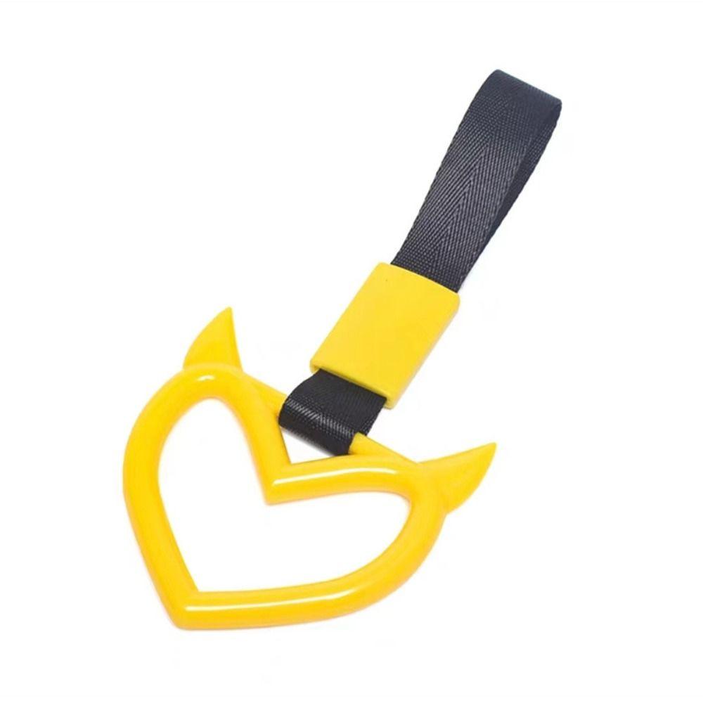 Love Heart Drift Charm Strap Demonic Form Car Handle Straps Bus Handle Hand Strap  Car Rear Bumper