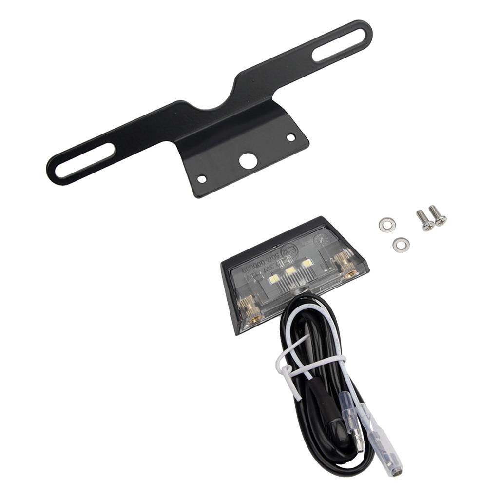License Plate Lamp with  Bracket Motorcycle License Plate Tail Light Holder Motorcycle Accessories for Scooters & ATVs