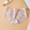 Japanese Sweet Sexy Comfortable Breathable Hollow Out Cotton Low Waist Lace Triangle Pants for Women