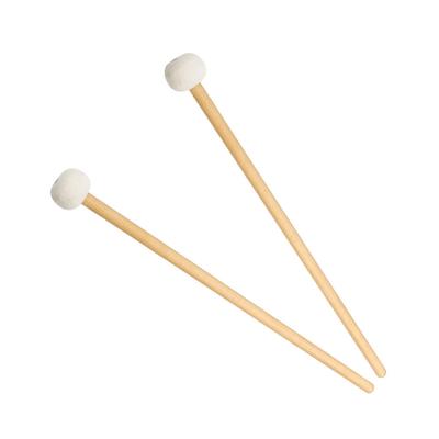 2pcs S-05 Timpani Mallets Precussion Beaters Hammer Drumsticks for Bass Drum Marching Drum