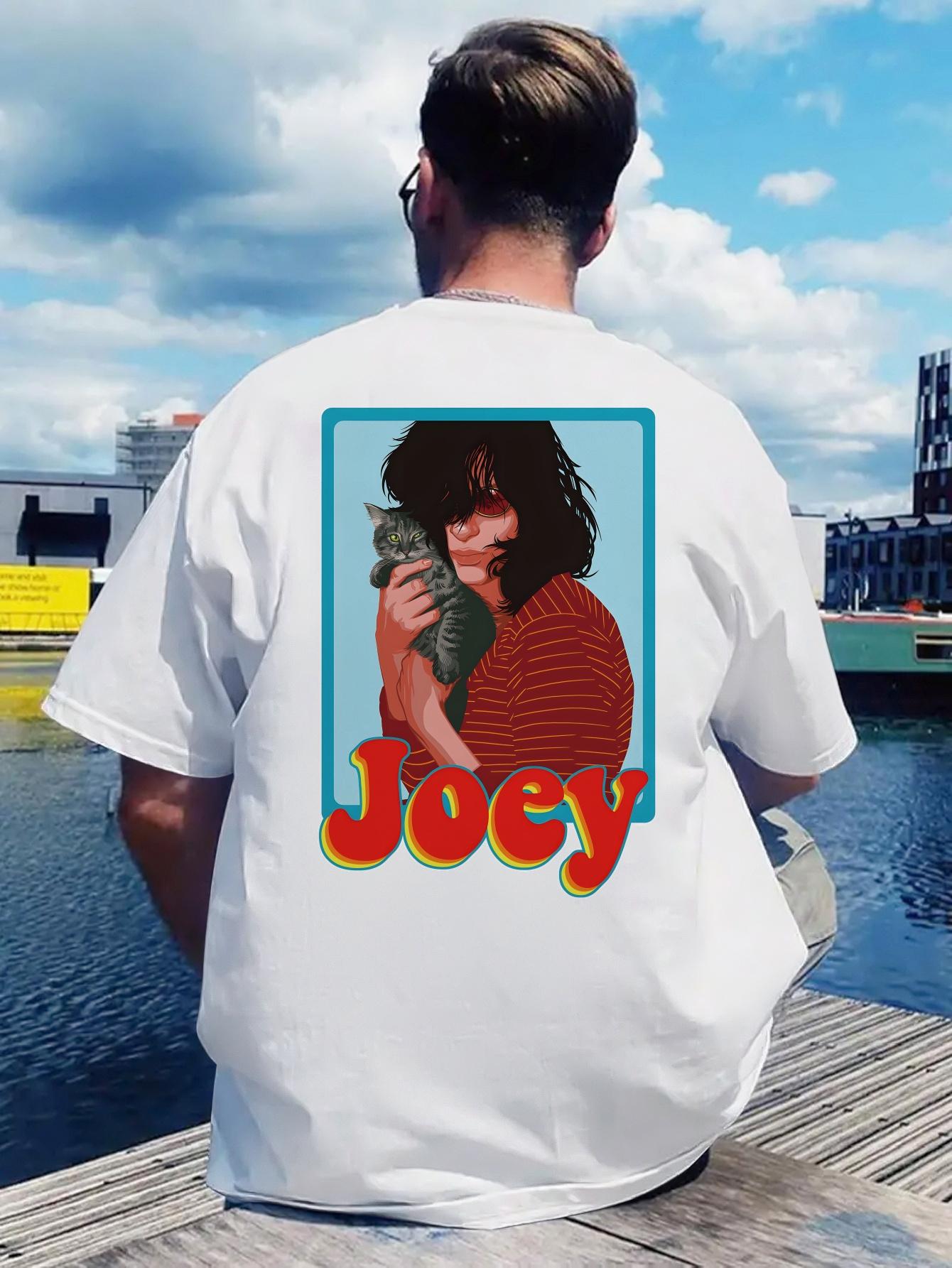 

Graphic T-shirt - Back Print Tee with Joey Character Design XXL