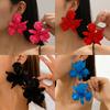 Boucles d'oreilles puces tendance « Pétale de Fleur Plissé… »