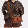 New COACH Tabby Smooth Calf Leather Handbag, Shoulder Bag Medium Size Women's Brown CJ838-B4BAR