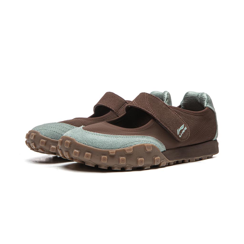 Li Ning Mary Sports Comfortable Wear-Resistant Breathable Low-Top Casual Shoes Women Sneaker Brown AGLW064-5