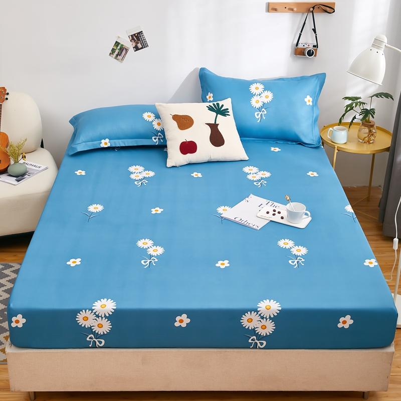 

Водонепроницаемая простыня на резинке, домашняя эластичная простыня, приятное для кожи покрывало Sabanas Para Cama, постельное белье в цветочном стиле(Нет наволочки) Single 90x200cm 1pc