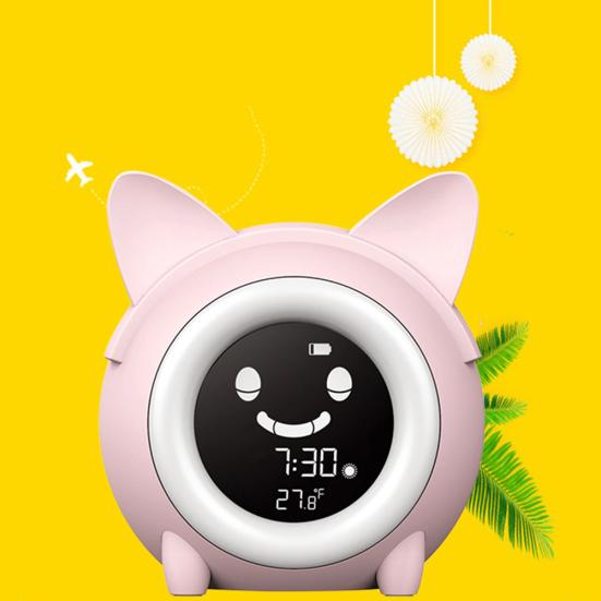 Děti Děti Spící Tréninková teplota LED světelný LCD displej Budík
