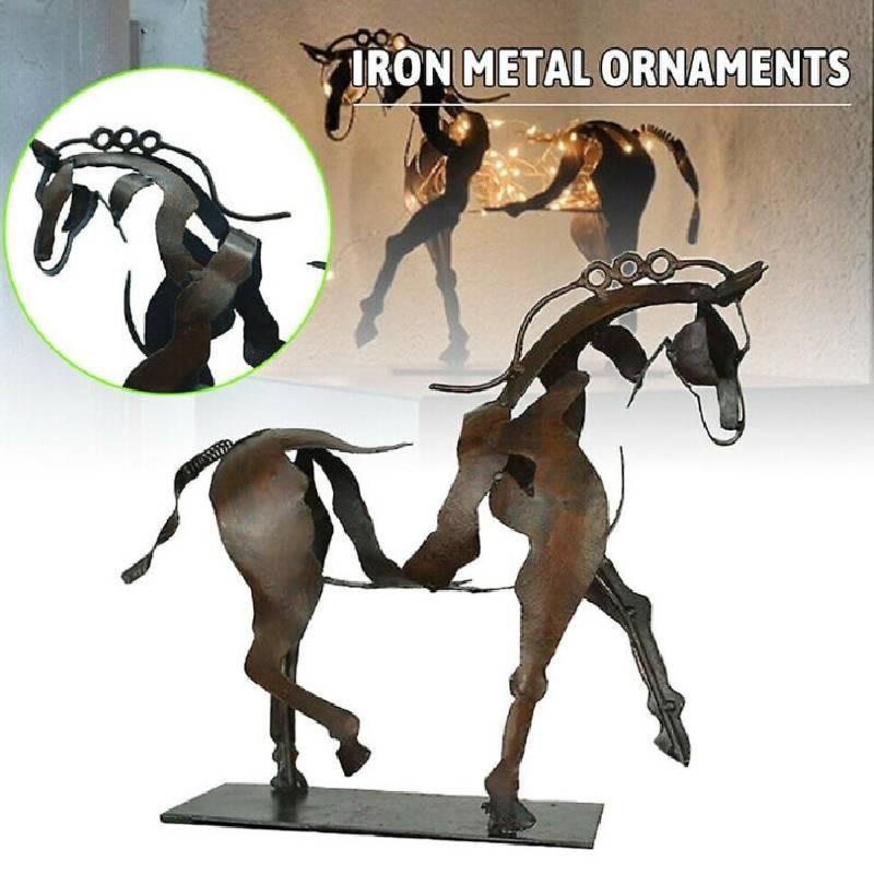 Adonis Horse Metal Sculpture With Lighting For Home Decor And Gift Giving