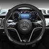 Car Steering Wheel Cover No-Slip For Mercedes W204 Grille Benz C C204 S204 2007-2014 C180 C200 C250 C300 C350 AMG GT Style 38cm