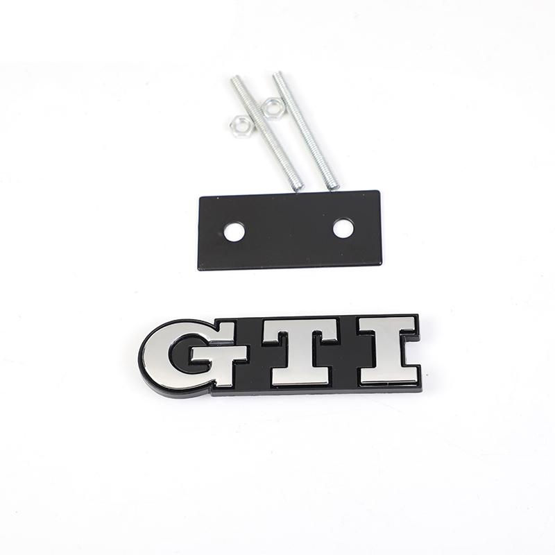 2026 Hot VOLKSWAGEN 1Pcs Car Metal Badge Sticker Front Grille Decal Decoration For VW GTI Passat B6 Golf Mk7 Polo Tiguan Jetta T FMPQT1