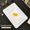 Serving Tray Platter Rectangular Vegetable And Fruit Trays for Snack Dessert Cookie Cheese Plastic Platters Large BPA Free Food Trays Party Supplies