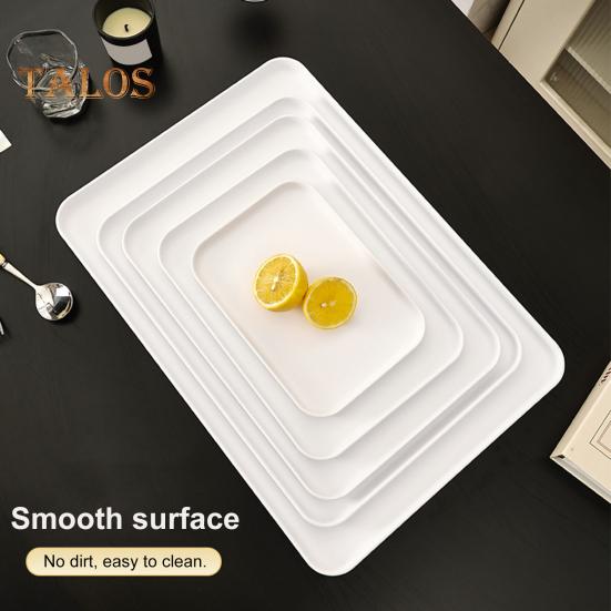 Serving Tray Platter Rectangular Vegetable And Fruit Trays for Snack Dessert Cookie Cheese Plastic Platters Large BPA Free Food Trays Party Supplies