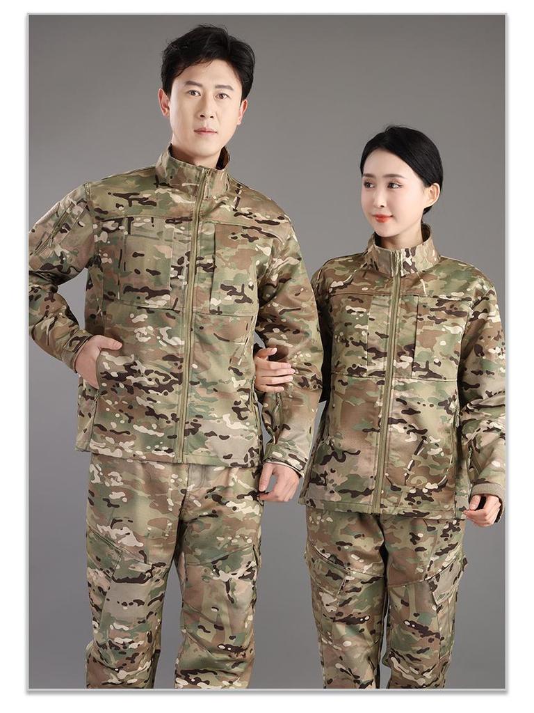 Unisex Spring/Autumn Anti-static Workwear Set: Military Camouflage, Wear-resistant, Thickened, Outdoor, Dirt-resistant, New Style.