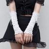 Detachable Sleeves Girls Banquet Arm Cover Decorate White/Black Overlength Arm Sleeve for Girls Accessories Arm Gloves