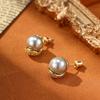 Women's Light Luxury Design Elegant Vintage Imitation Pearl Earrings Fashionable And Versatile Niche Design Earrings