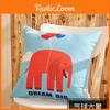 Stylish Square Cartoon Animal Cushion Covers With Lion Cat Deer Prints For Home Decor