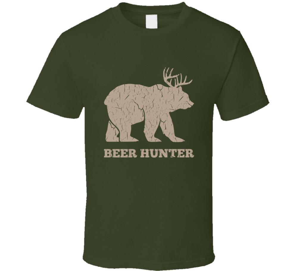 New Beer Hunter Funny Hunting T-Shirt XXL