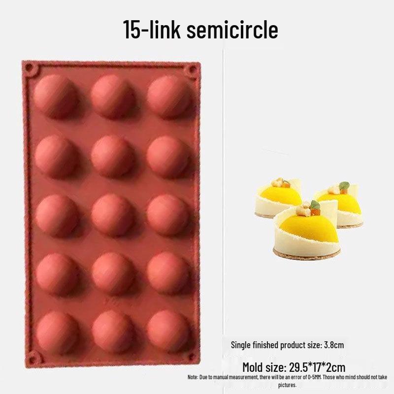 Silicone Molds for Round, Ball & Semicircle Shapes – Ideal for DIY Baking: Chocolate, Cupcakes, Puddings, Desserts Decoration