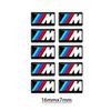 6/10pcs Car Steering Wheel Decoration Center Hub Cap Emblem Badge DIY Sticker Accessories For BMW M E46 E90 E60 F30 E39 E36