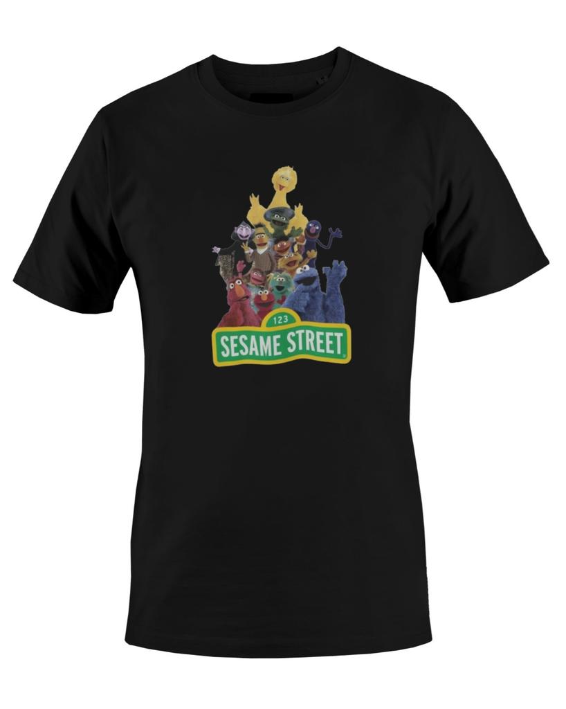 Sesame Street Poster Graphic Print Mens T-Shirt